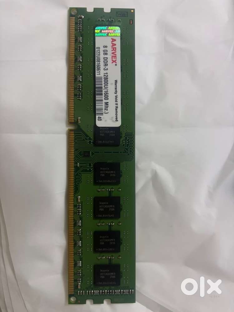 8 gb ram aarvex ddr -3 12800u (1600 mhz.)