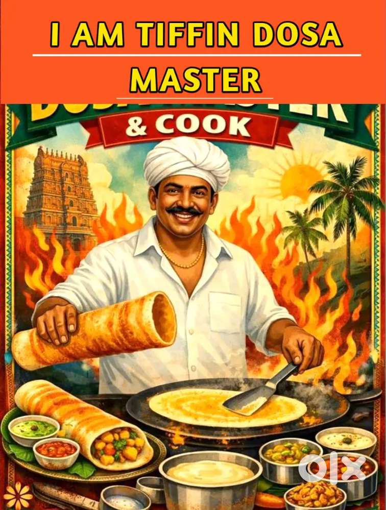 I M South Indian Dosa Cook, I M Tiffin Jalakhia Nasta Mistri,
