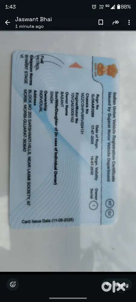 Brand New 7 Seater Car