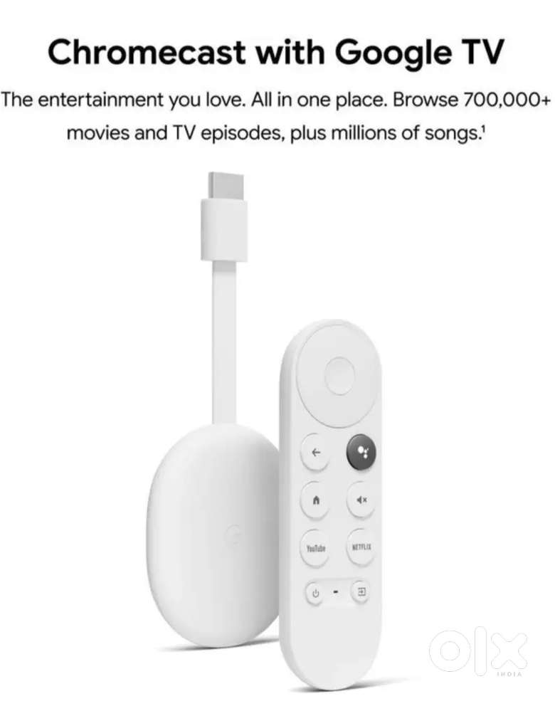 Google Chromecast with TV (4K) Media Streaming Device