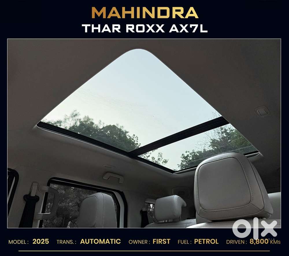 Mahindra Thar Roxx Ax7l Rwd At, 2025, Petrol