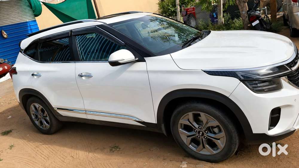 Mint Kia Seltos Htx 1.5 Diesel (6mt)  2024 Registered  Pearl White
