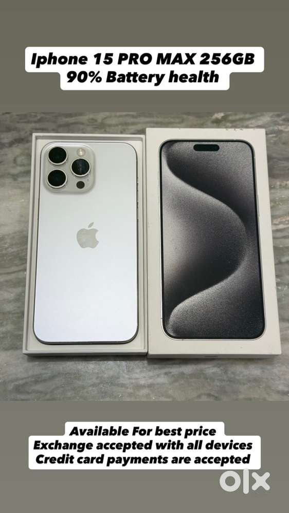 Iphone 15 PRO MAX 256GB 90% Battery Health - Mobile Phones in