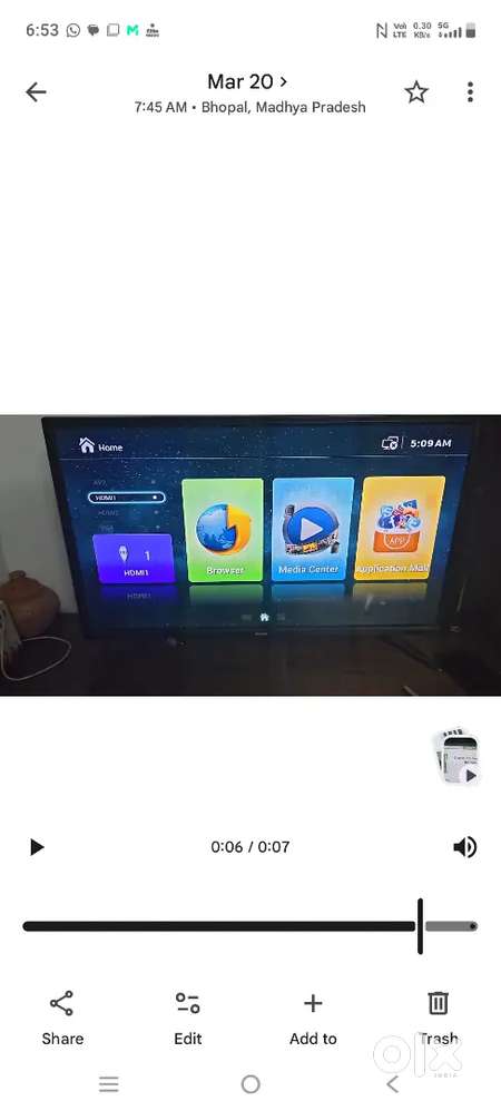 Urgent sell BUSH 32 inch Smart LED TV