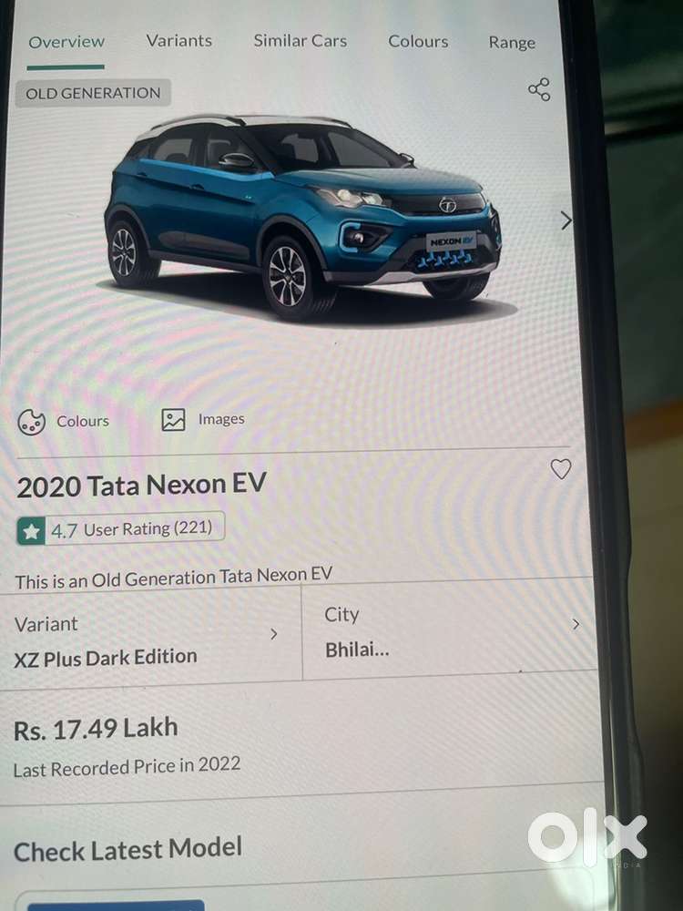 Tata Nexon Electronic Vehicle Xz+ 2022