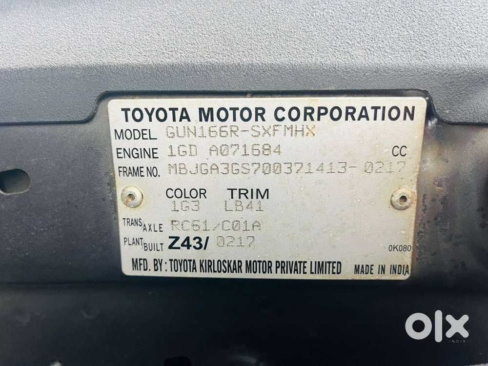 Toyota Fortuner Diesel Manual 2017