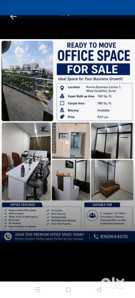Ready-to-Move Office Space for Sale