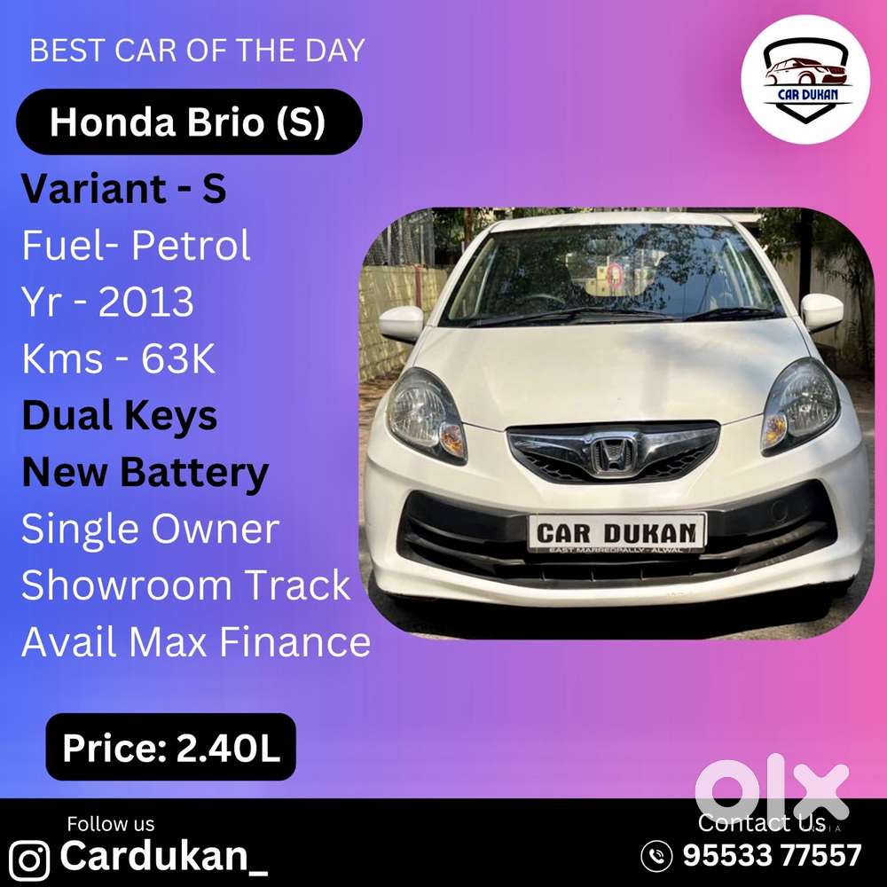 Honda Brio 2013-2016 S Mt, 2013, Petrol
