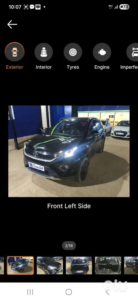 Single Owner Tata Nexon Xz+ (o) Dark Edition  Petrol  77k Km