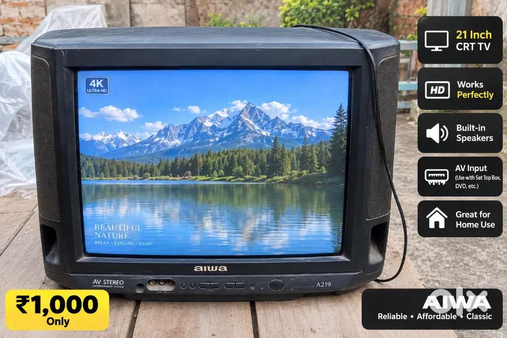 AIWA 21 Inch CRT TV &ndash; Working Condition | ₹1,000