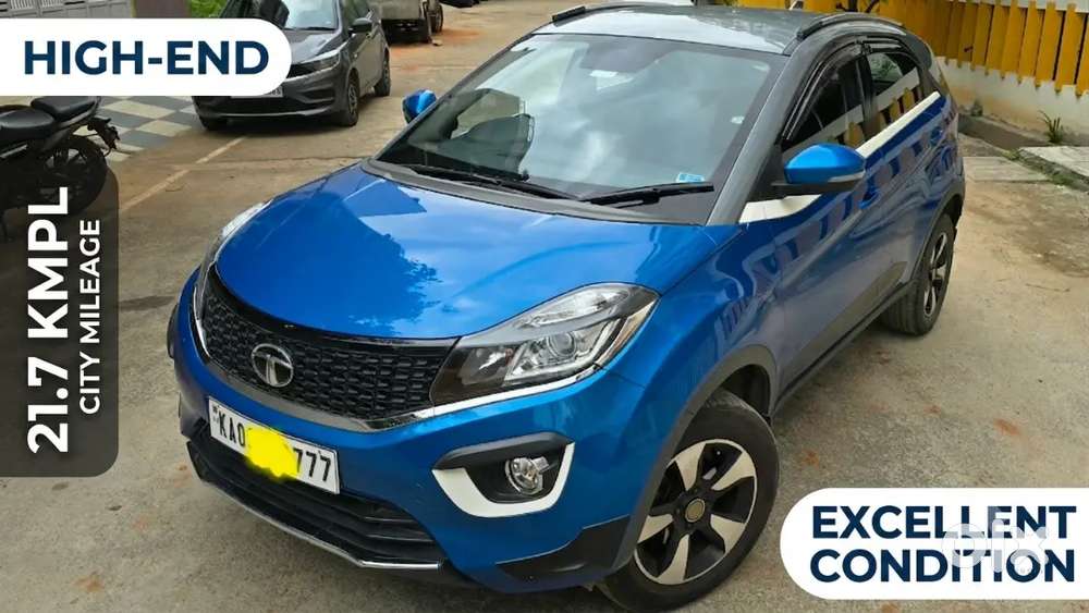Tata Nexon Xz+ Diesel Manual Blue Grey Jan 2018 Single Driver,