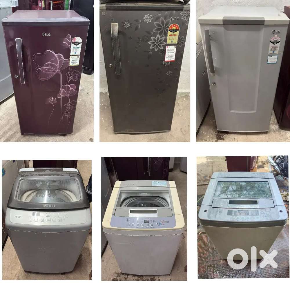 Single Door Used FRIDGE WARRANTY + DELIVERY & WASHING MACHINE