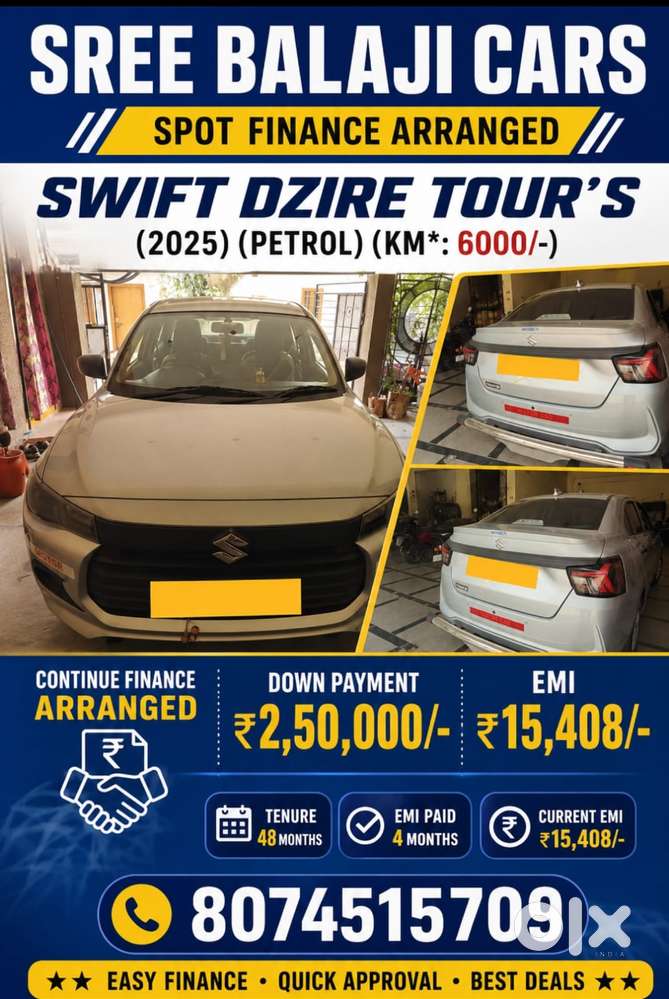 Maruti Suzuki Swift Dzire Lxi Optional-o, 2025, Petrol