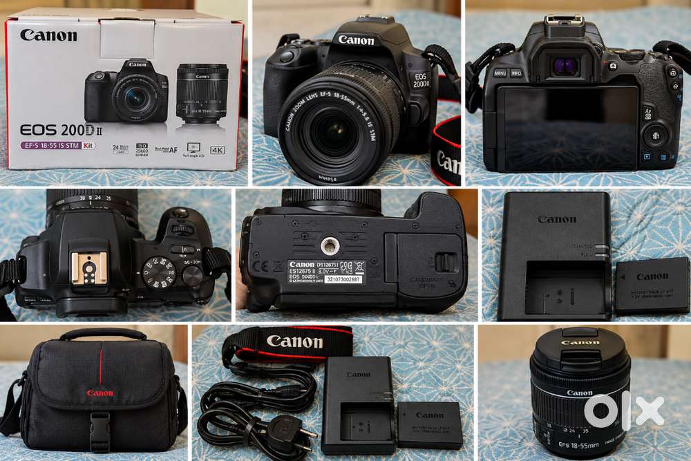 Canon EOS 200D II DSLR Camera  | Complete Original Kit