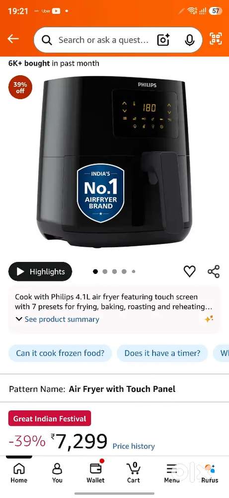Brand New Philips air fryer