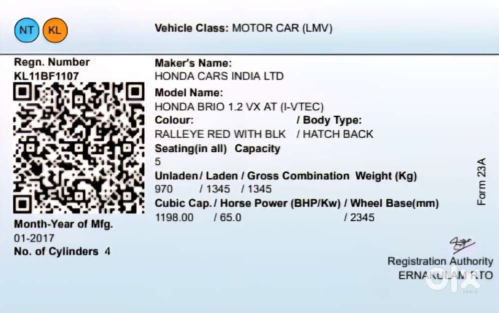 Honda Brio 1.2 Vx At, 2017, Petrol