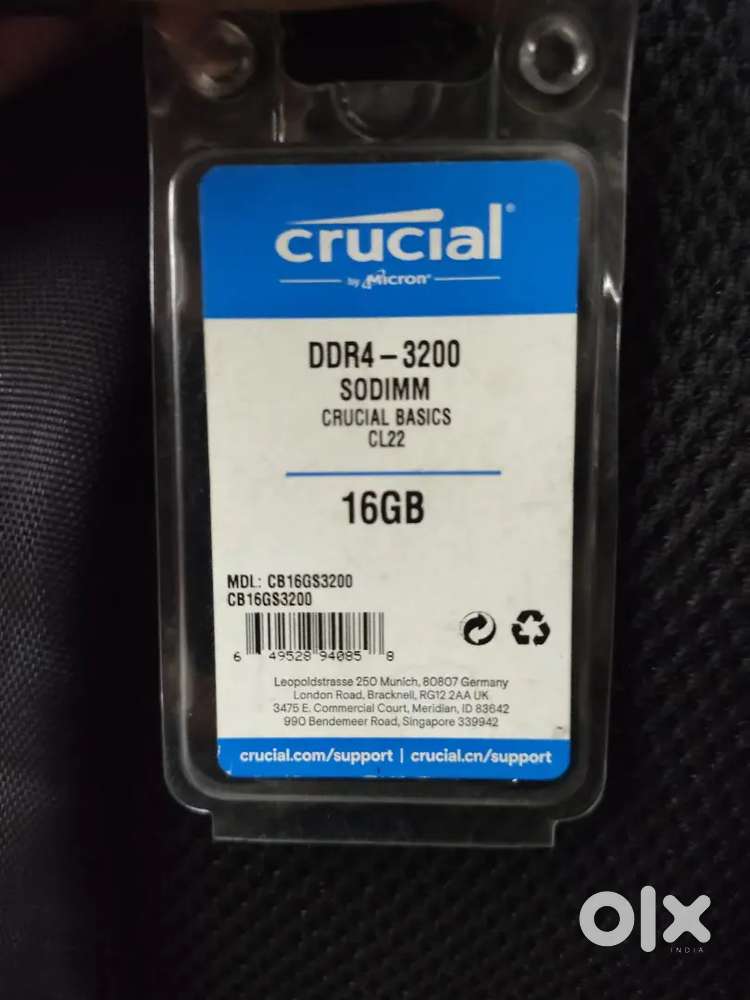 CRUCIAL 16GB DDR4 RAM