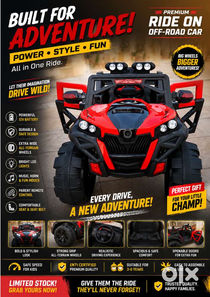 ELECTRIC CAR FOR KIDS -OFFROAD  BLUETOOTH (MUSIC PLAYER & LIGHTING ) - Photo 2