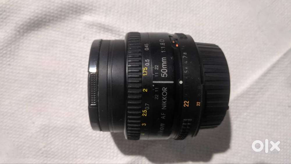 Nikon 50mm lens with adapter ring