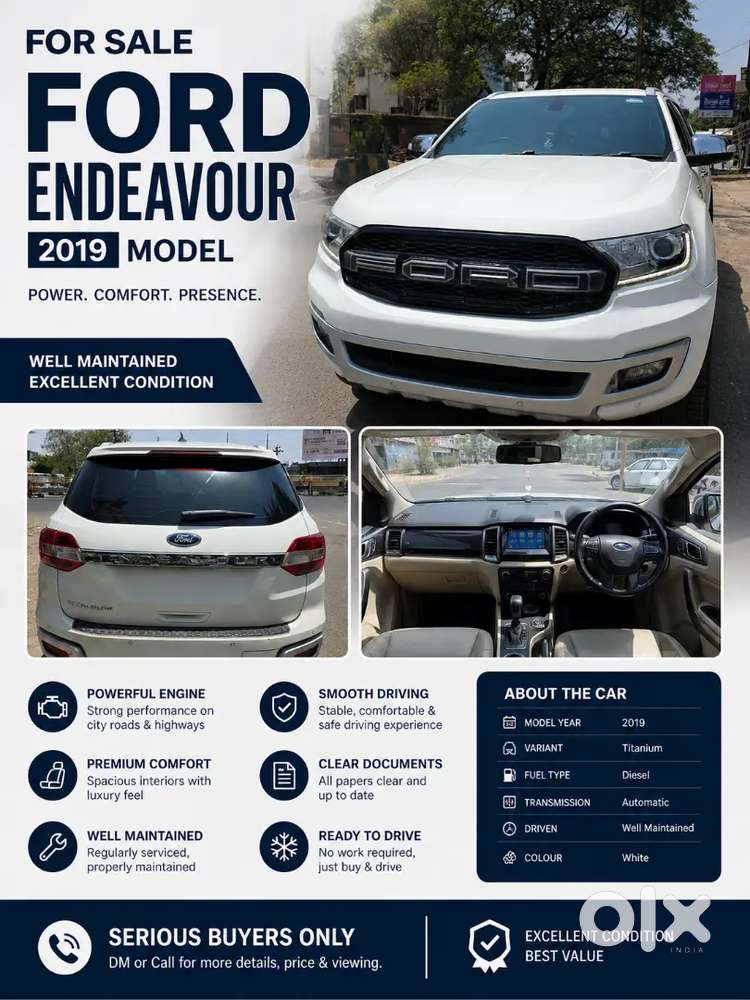 Ford Endeavour 2019 Diesel Well Maintained