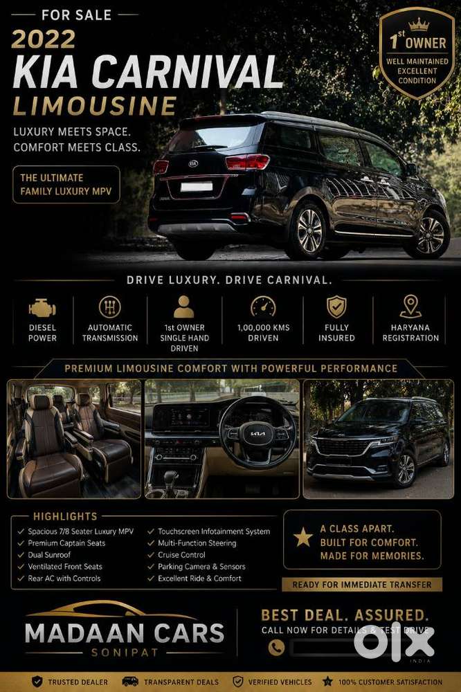 Kia Carnival Limousine, 2022, Diesel