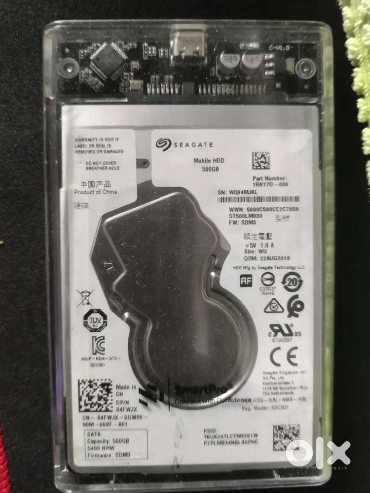 Portable drive 500 gb type c Seagate hard drive