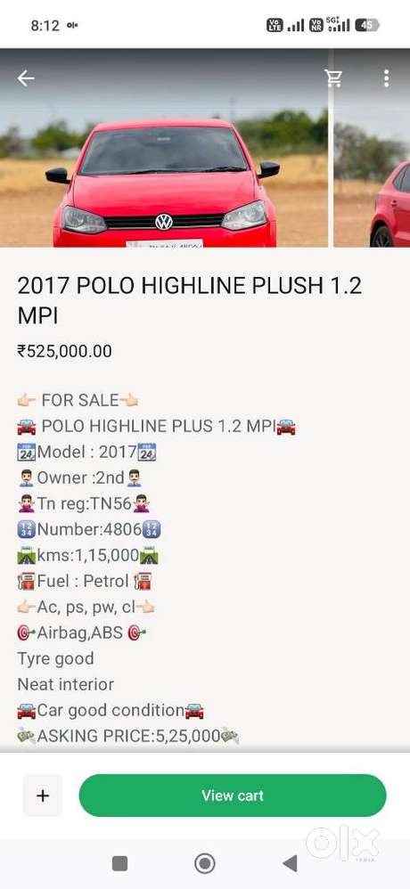 Volkswagen Polo 1.2 Mpi Highline Plus, 2017, Petrol