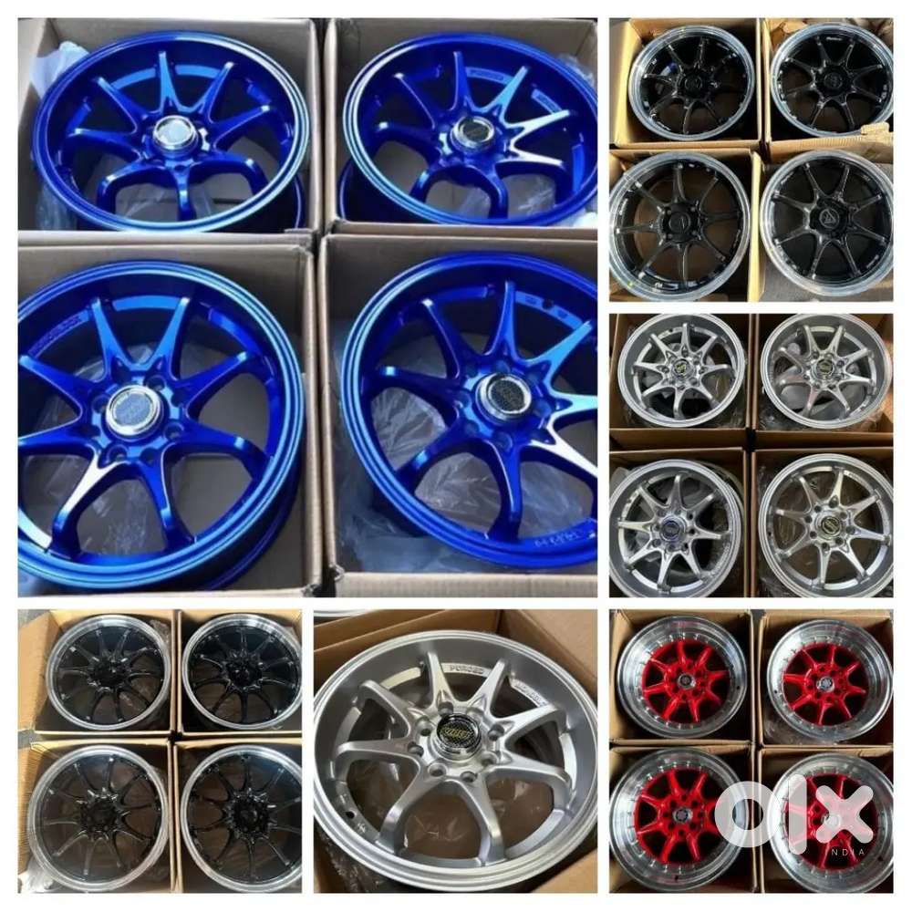 Cars: Swift, Baleno, Creta,scorpio,thar,fortuner, Bolero:-tyres Alloys