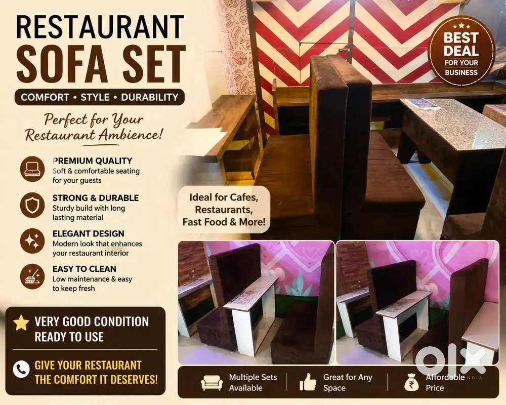 Restaurant sofa