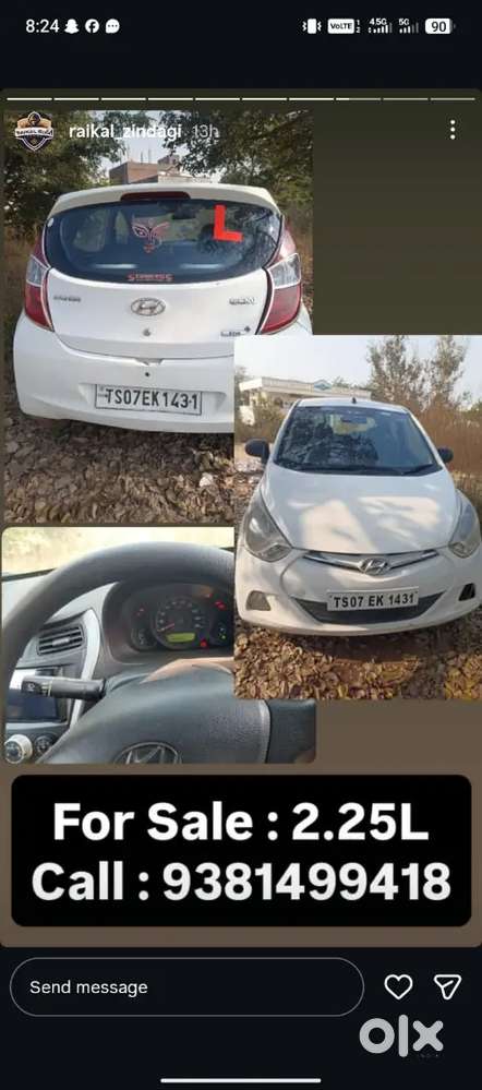 Engine Cointion Good
Engine Oil Changed
Tyres 50%