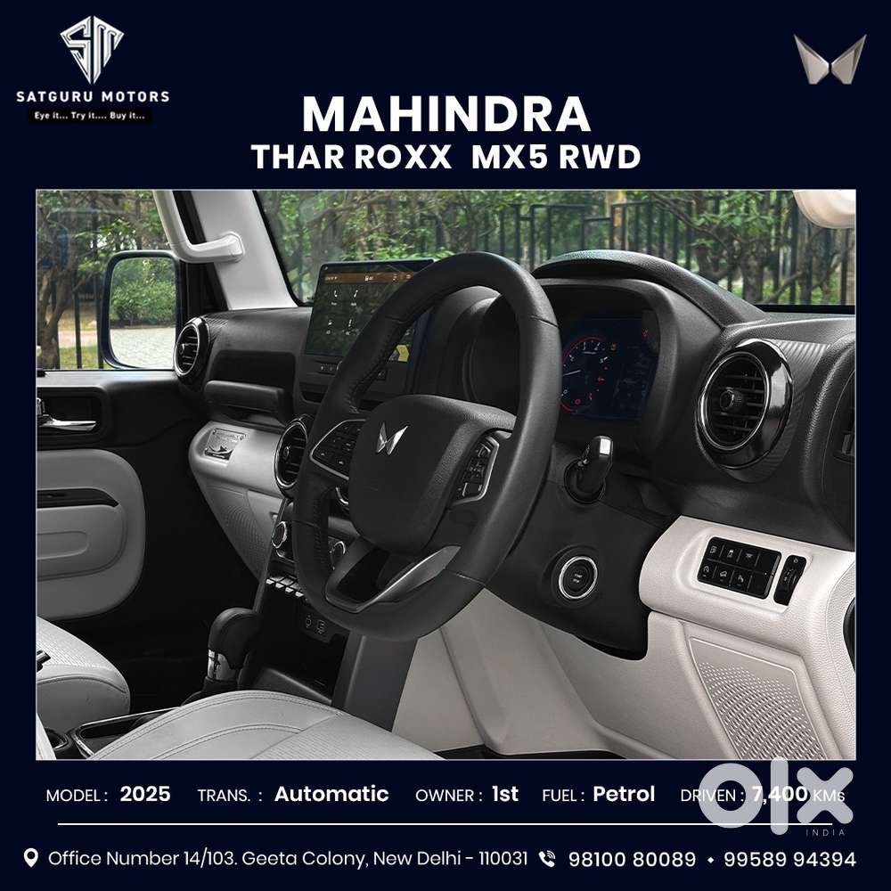 Mahindra Thar Roxx Mx5 Petrol At 2wd, 2025, Petrol