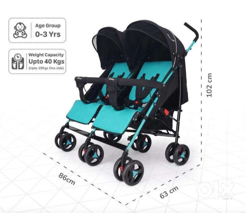 R for Rabbit Twins Stroller:Ginny and Johnny Compact Fold