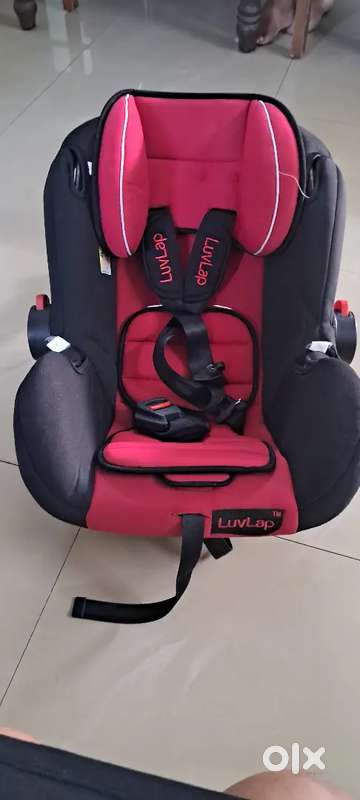 Luv Lap LuvLap Infant Baby Car Seat Cum Carry Cot Rocker Canopy Red Kids Furniture 1784447234