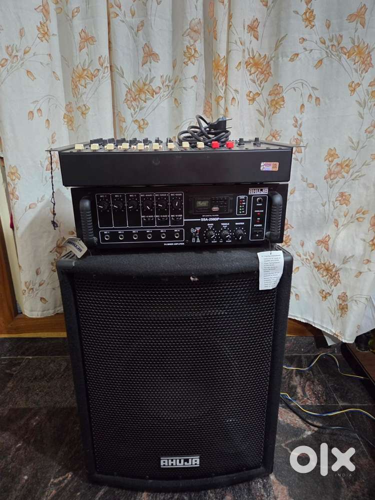Ahuja Mixer Amplifier & Speaker Set &ndash; Brand New, Never Used
