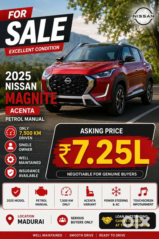 Nissan Magnite 1.0 Red 2025 Manual