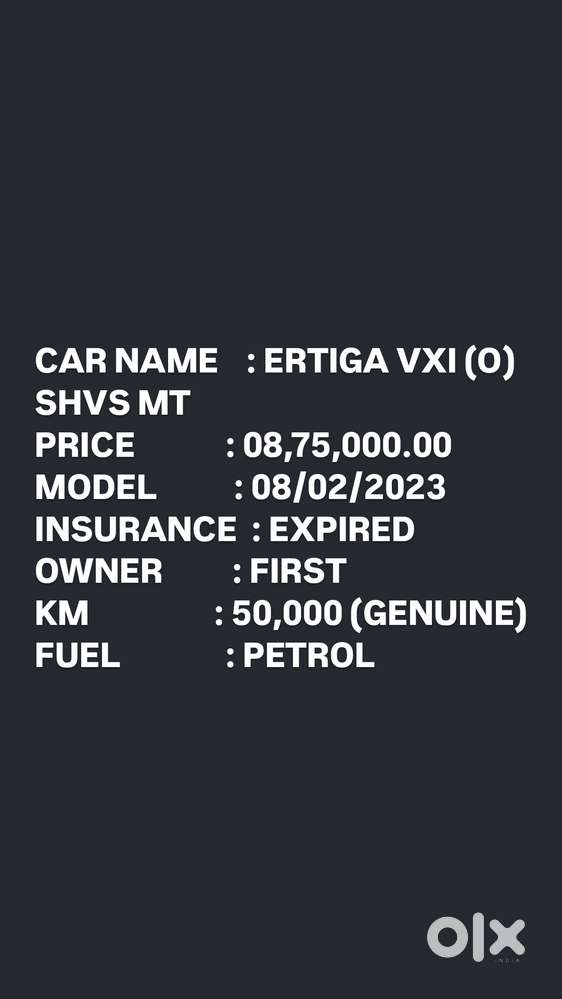 Maruti Suzuki Ertiga 1.5 Vxi Shvs, 2023, Petrol