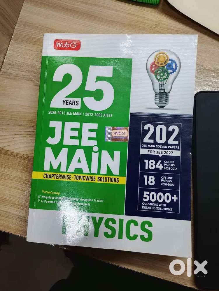 mtg physics 25 year jeemain book and pw chemistry 8 year jeemain book