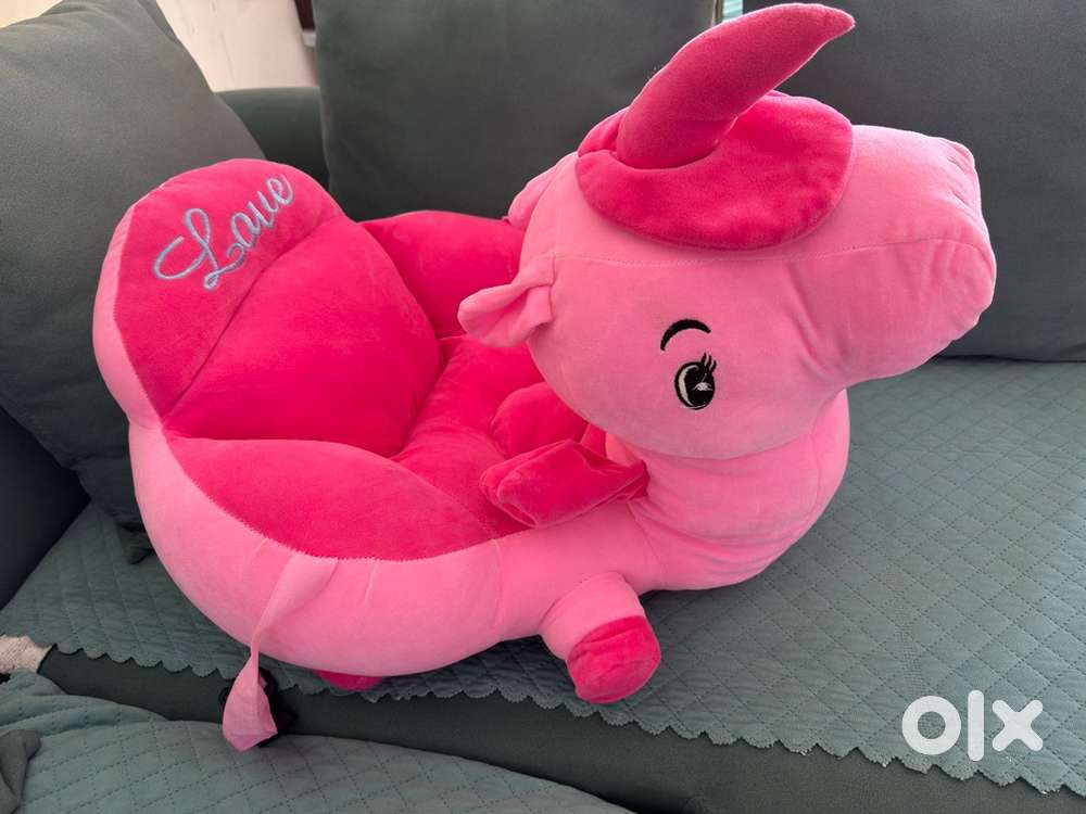 Soft plush sofa seat up