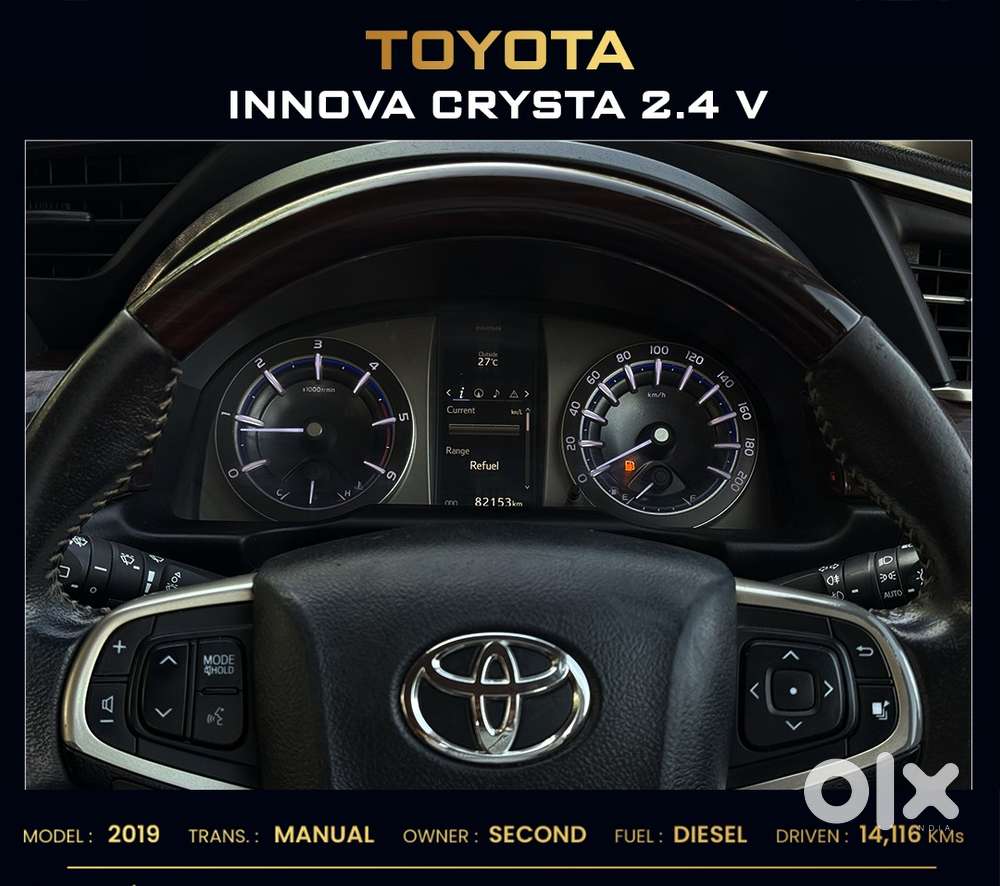 Toyota Innova Crysta 2.4 V 7 Str, 2019, Diesel