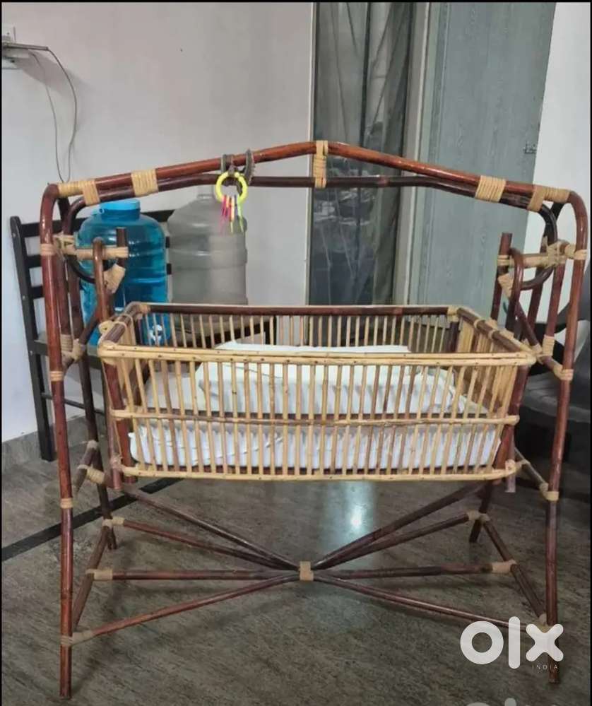 Baby crib bamboo original with mattress for sale - Kids Furniture