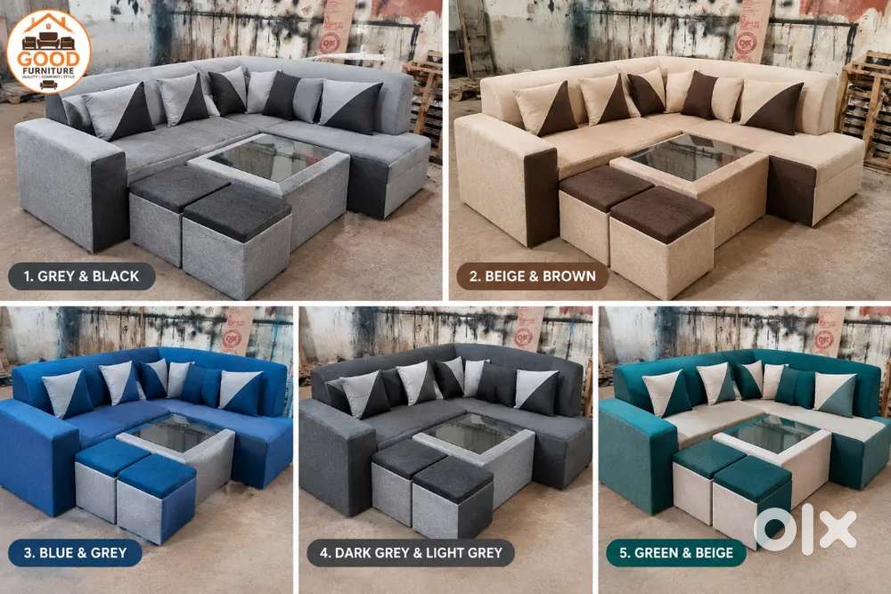 Brand new sofa set 7 seater L Shep