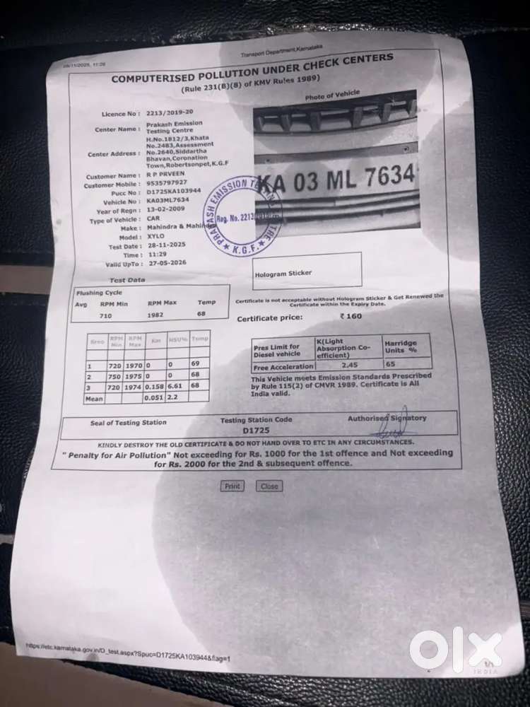 Mahindra Xylo 2009 Diesel Good Condition