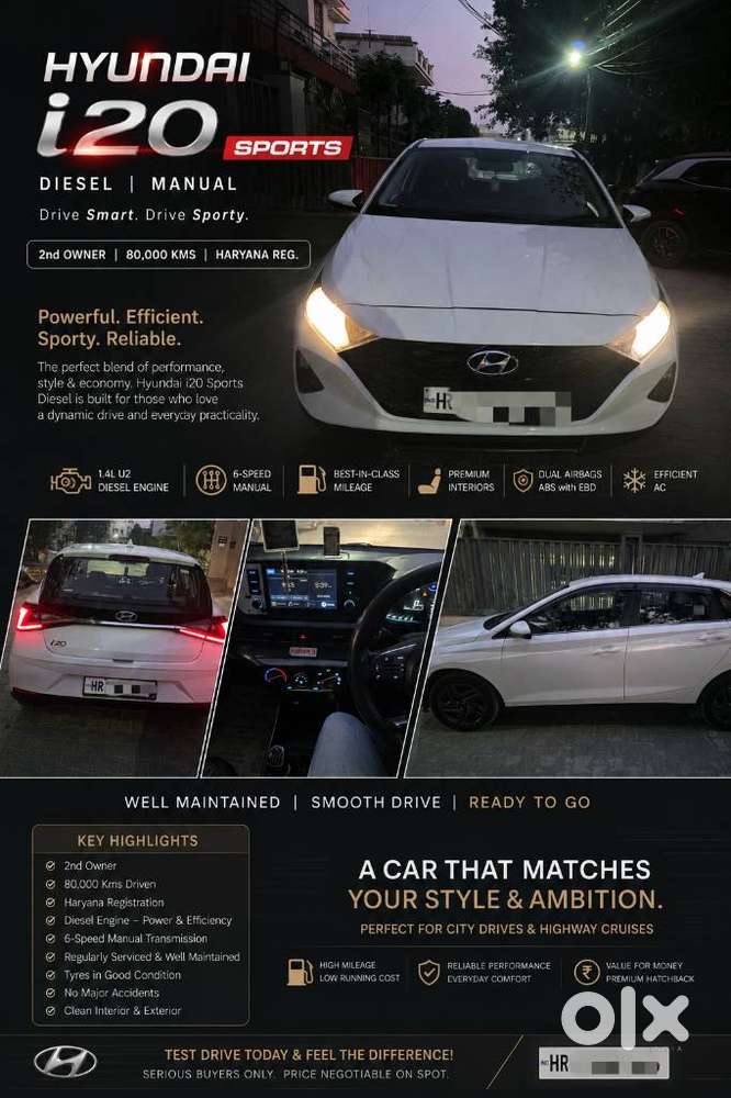 Hyundai Elite I20 Sportz (o) 1.2 Mt, 2021, Diesel