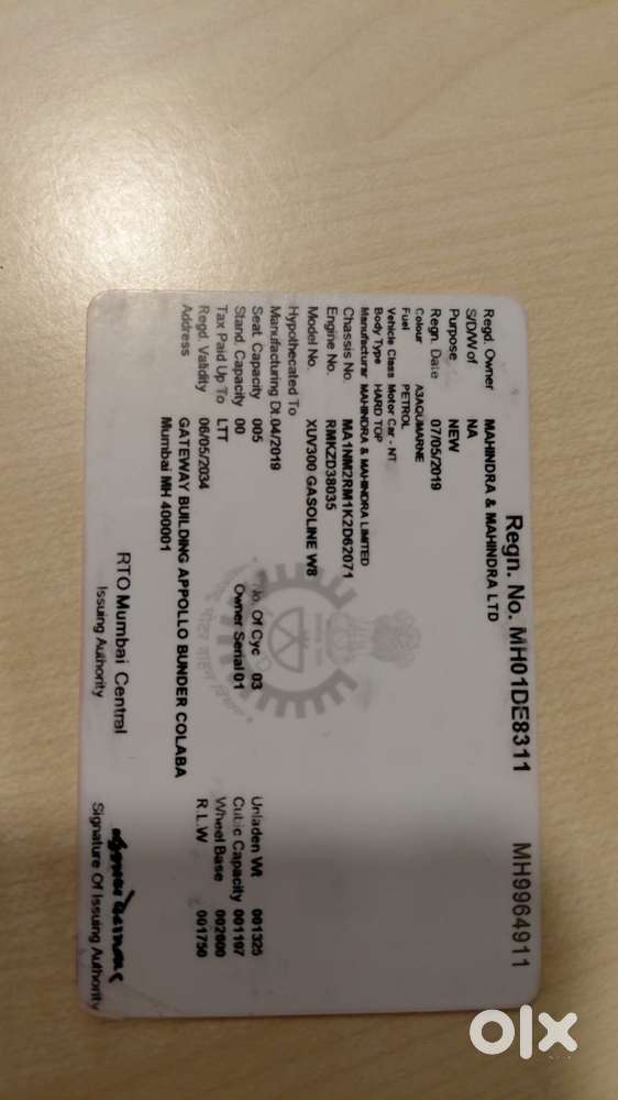 Mahindra Xuv300 W8, 2019, Petrol