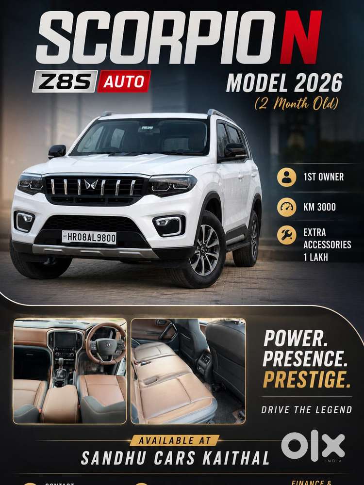 Mahindra Scorpio N Z8 Select Diesel At 2wd 7-seater, 2026, Diesel