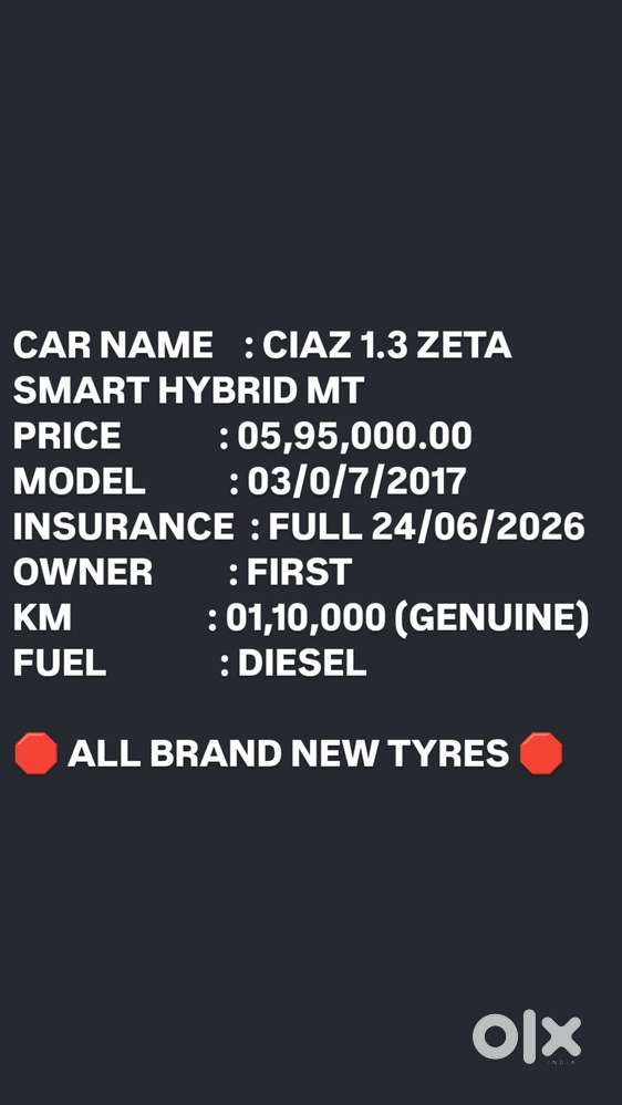 Maruti Suzuki Ciaz 1.3 Zeta, 2017, Diesel