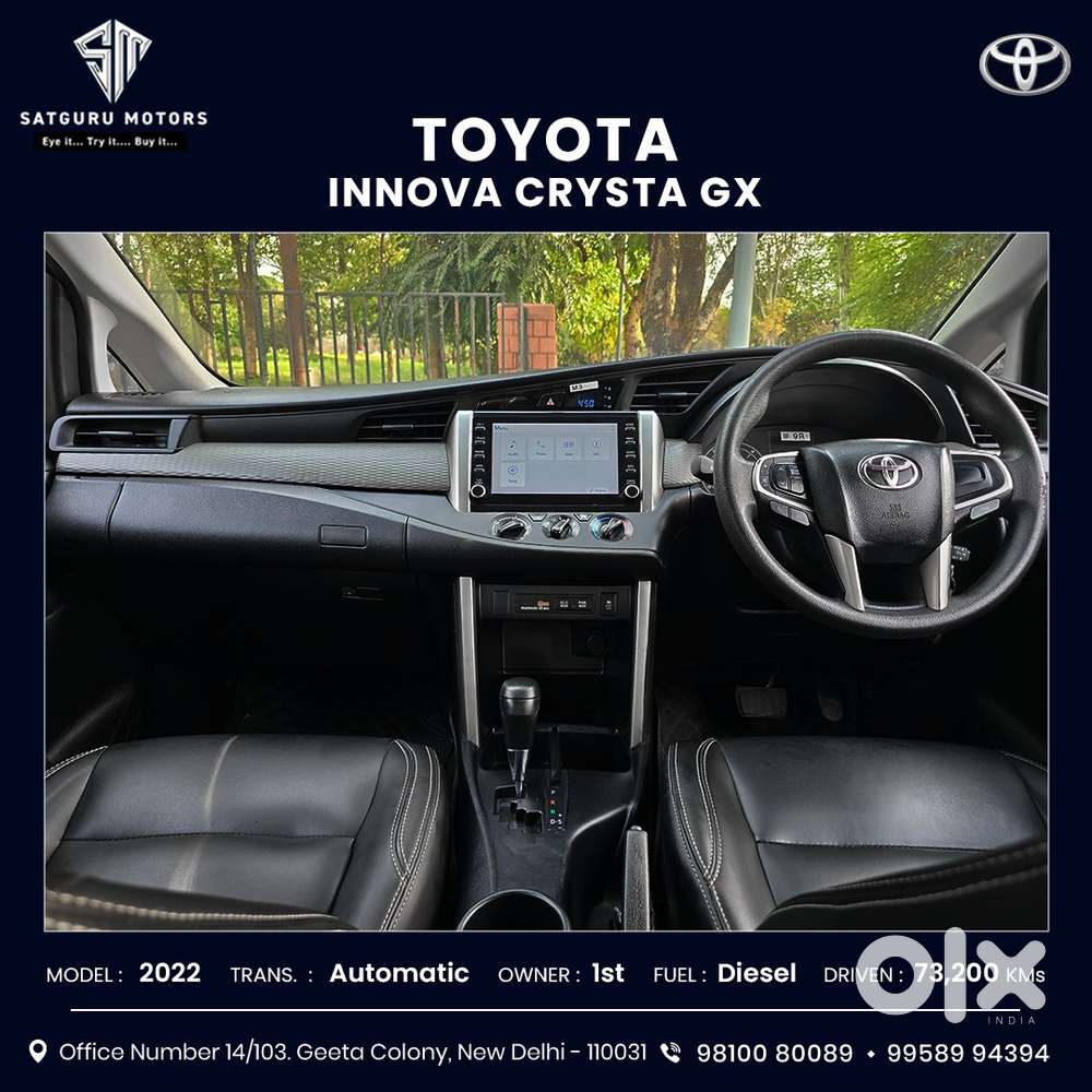 Toyota Innova Crysta 2.8 Gx At, 2022, Diesel