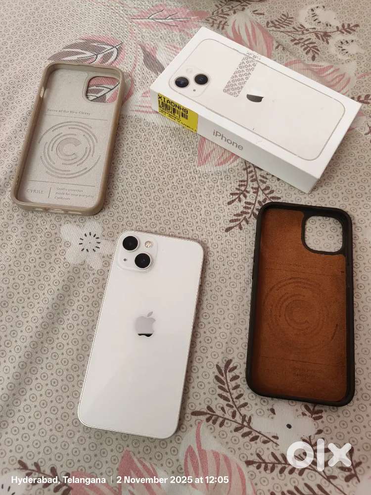 I phone 13, 128gb, Box, Charger, excellent condition, Scratchless