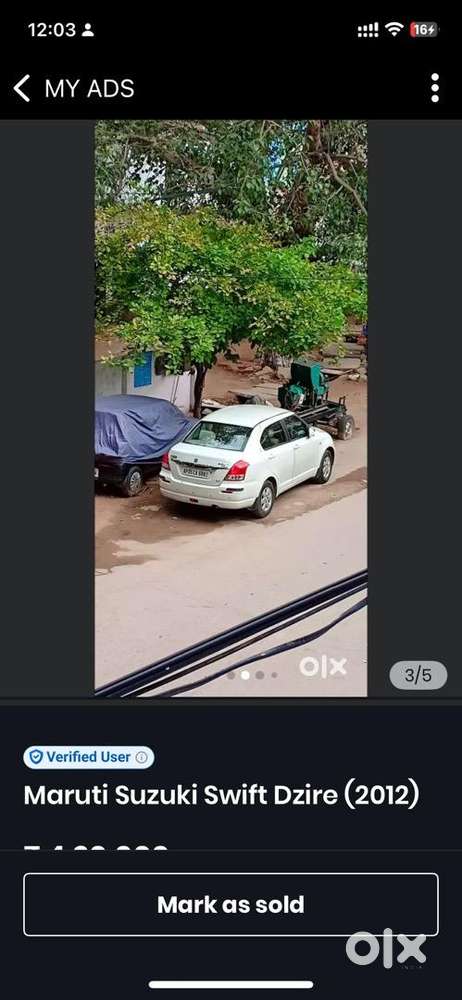 Maruti Suzuki Swift Dzire 2012 Petrol 100500 Km Driven