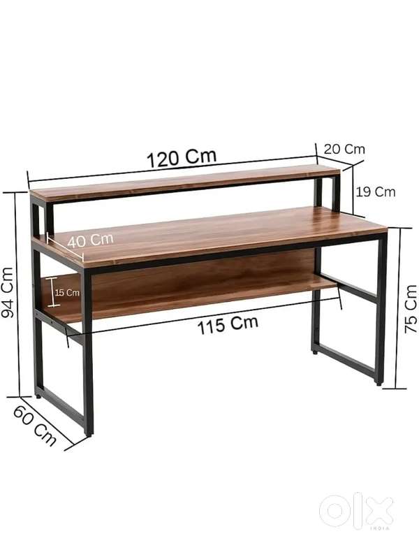 Deskio Computer Desk with Lower Shelf